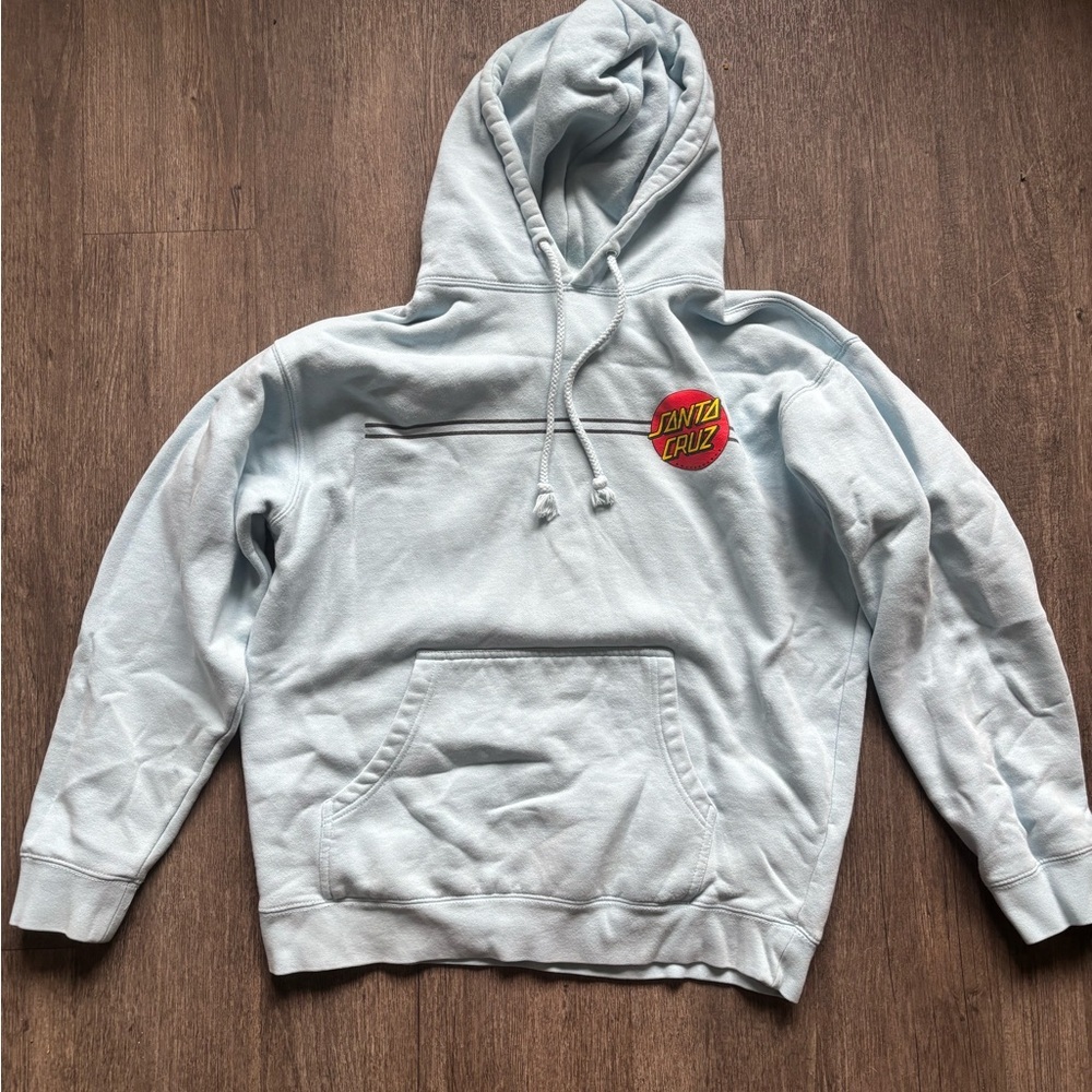 Santa Cruz Skateboards Pale Blue Men's Hoodie